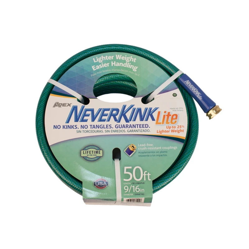 Neverkink Lite 9/16 In. Diameter X 50 Ft. Length Light Duty Green Garden Hose