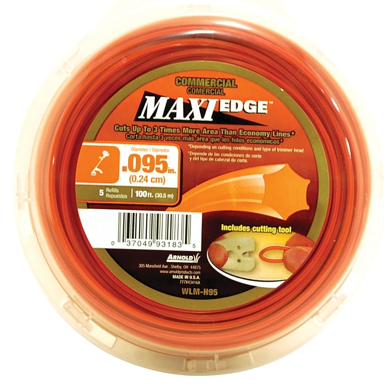 100-ft Maxi Edge Trimmer Line, 0.095-in Diameter, Wlm-h95