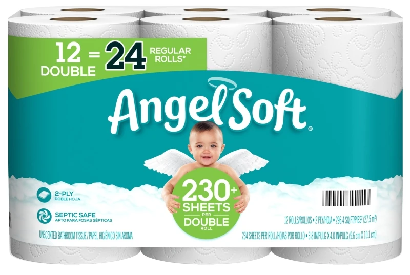 ANGEL SOFT BATH TISSUE 12DR