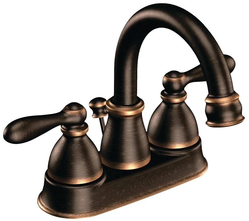 Caldwell Hi-arc Lavatory Faucet With Pop-up, 4 In. Brushed Bronze Finish