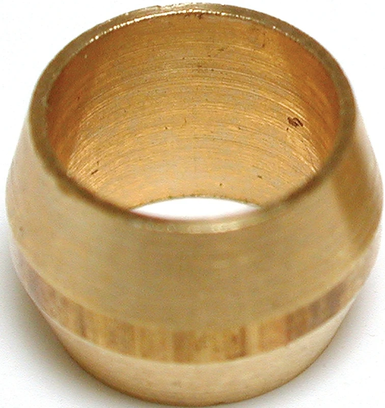 Brass Compression Sleeve And Nut For 1/4-inch O.d. Copper Tube