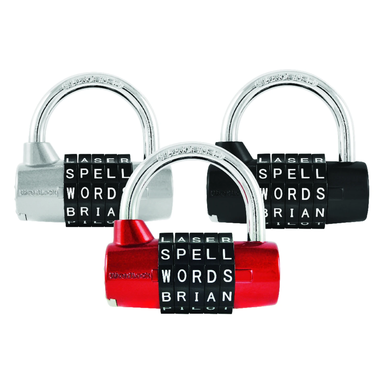 5-dial Combination Padlock, Steel, 2.62 In. H X 2.5 In. W X 2-1/2 In. L, 1 Pk