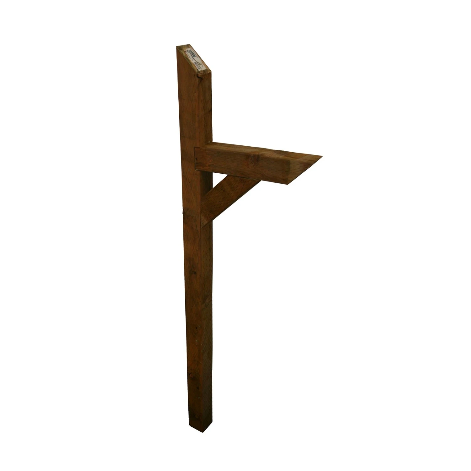 72 In. Natural Brown Pine Mailbox Post With Rot And Insect Resistance