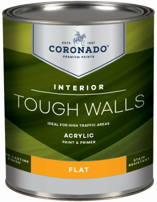 Tough Walls Acrylic Paint - Flat