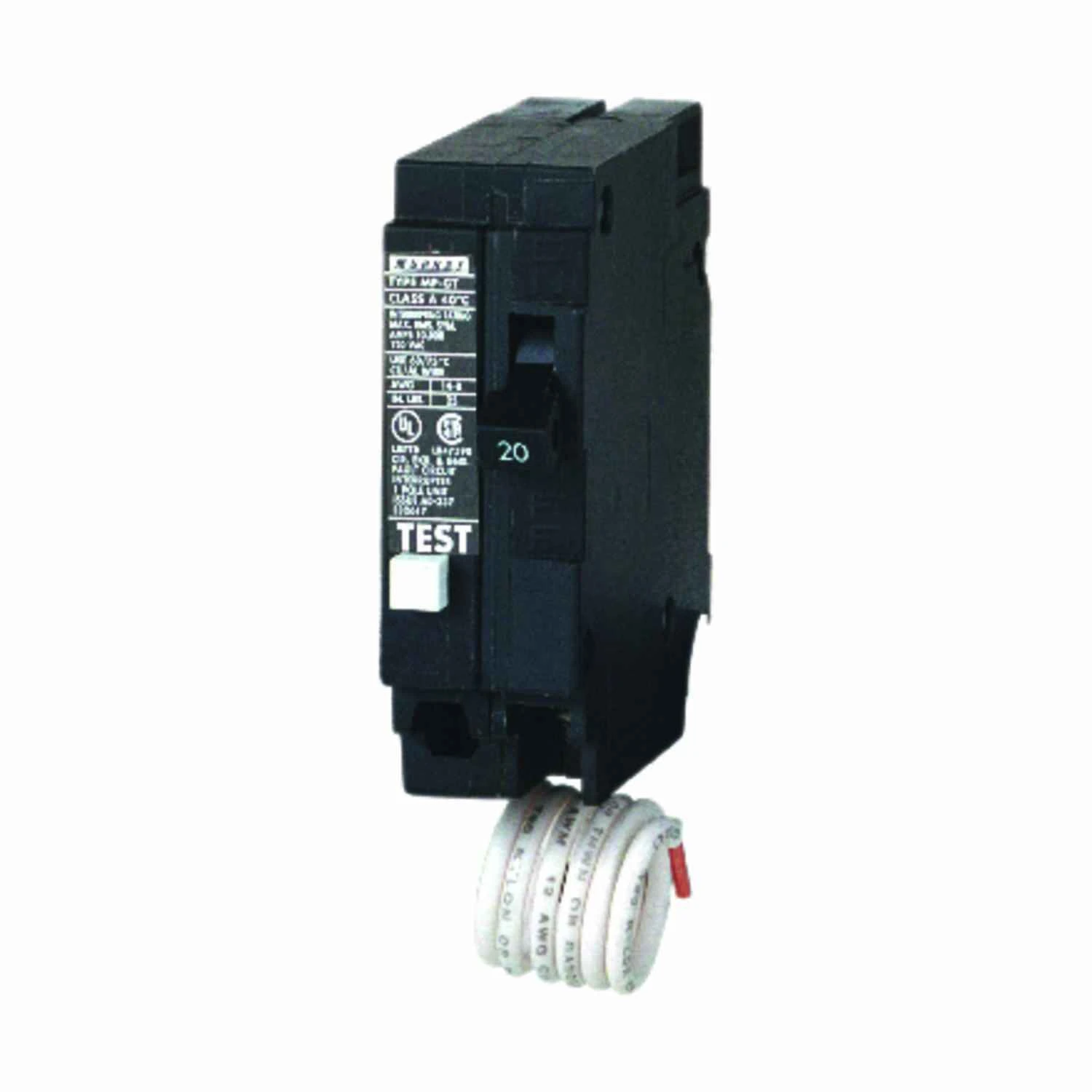 20-amp 1-pole Gfci Circuit Breaker Mp120gf For Home And Commercial Use