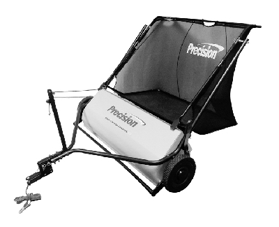 Es100 Power Brush Electric Lawn Sweeper, 42-inch Width