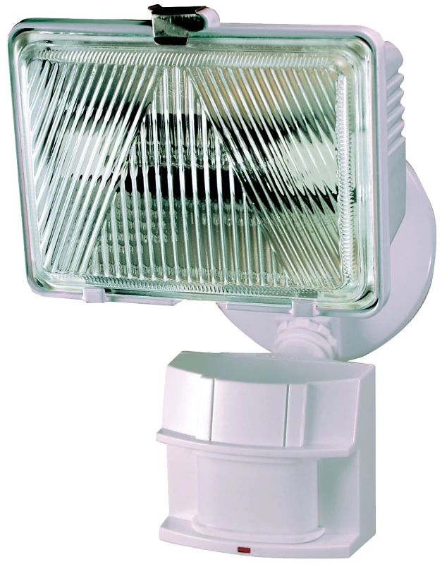 180-degree White Motion Activated Outdoor Flood Light With Adjustable Features