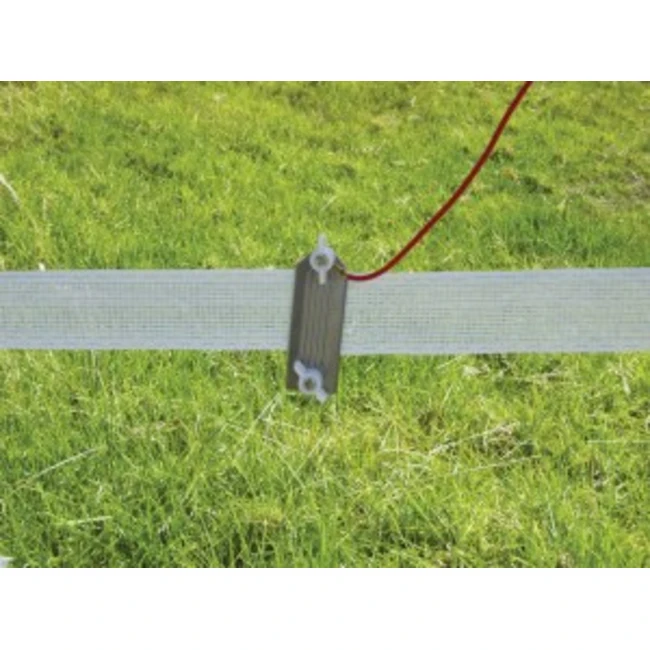 Electric Fence Tape-to-energizer Connector For Politape Up To 1-1/2" Wide