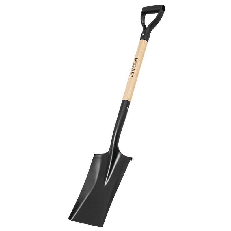 34449 Garden Spade Shovel, Steel Blade, Wood D-handle, 28 In Length