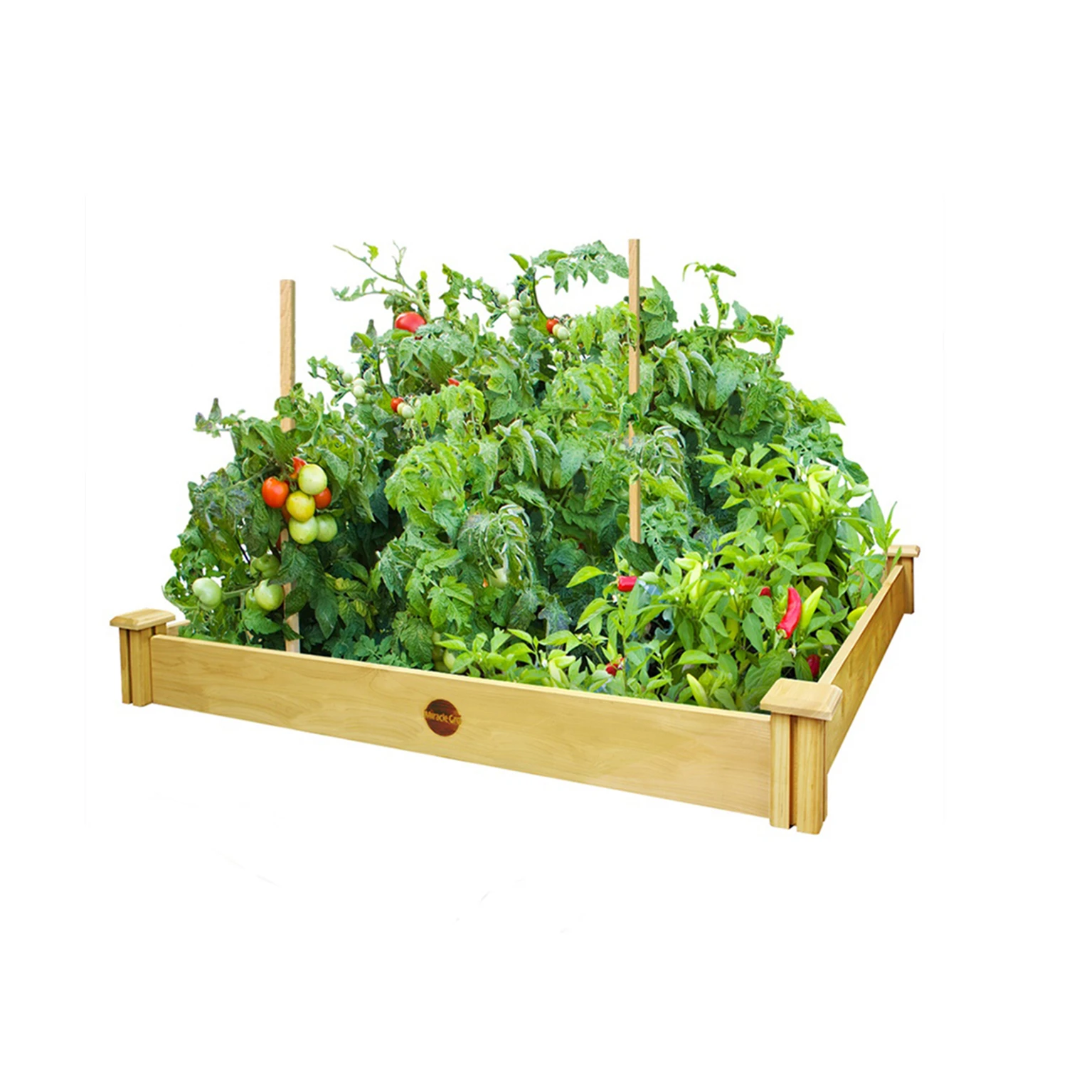 5.5 In. H X 48 In. W X 48 In. D Cedar Elevated Garden Bed Kit Brown