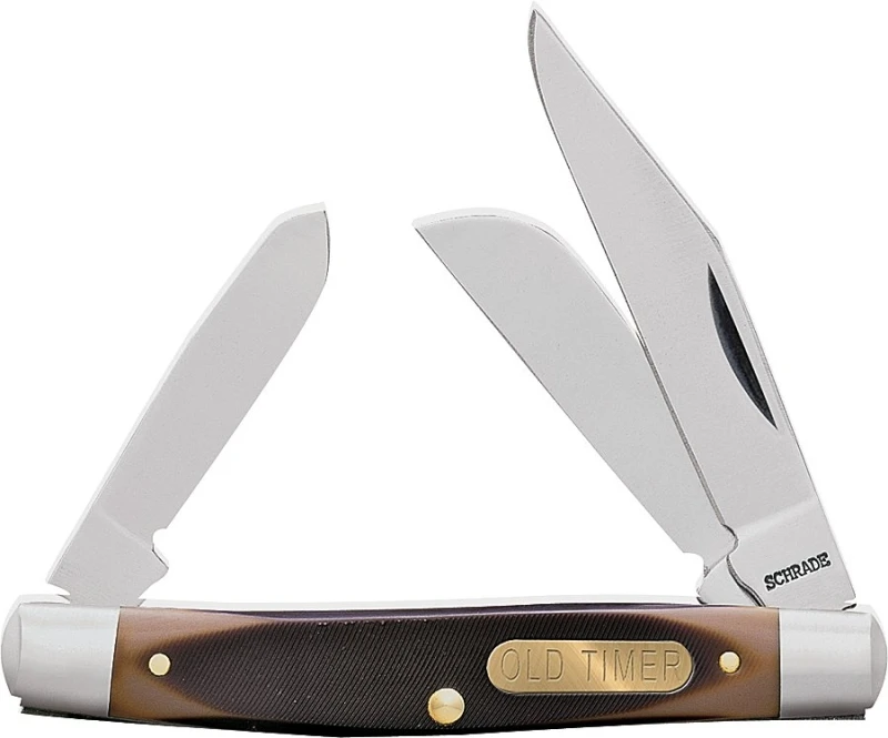 Old Timer Middleman Three Blade Pocket Knife, Model 34ot, 5.7 In. Overall Length