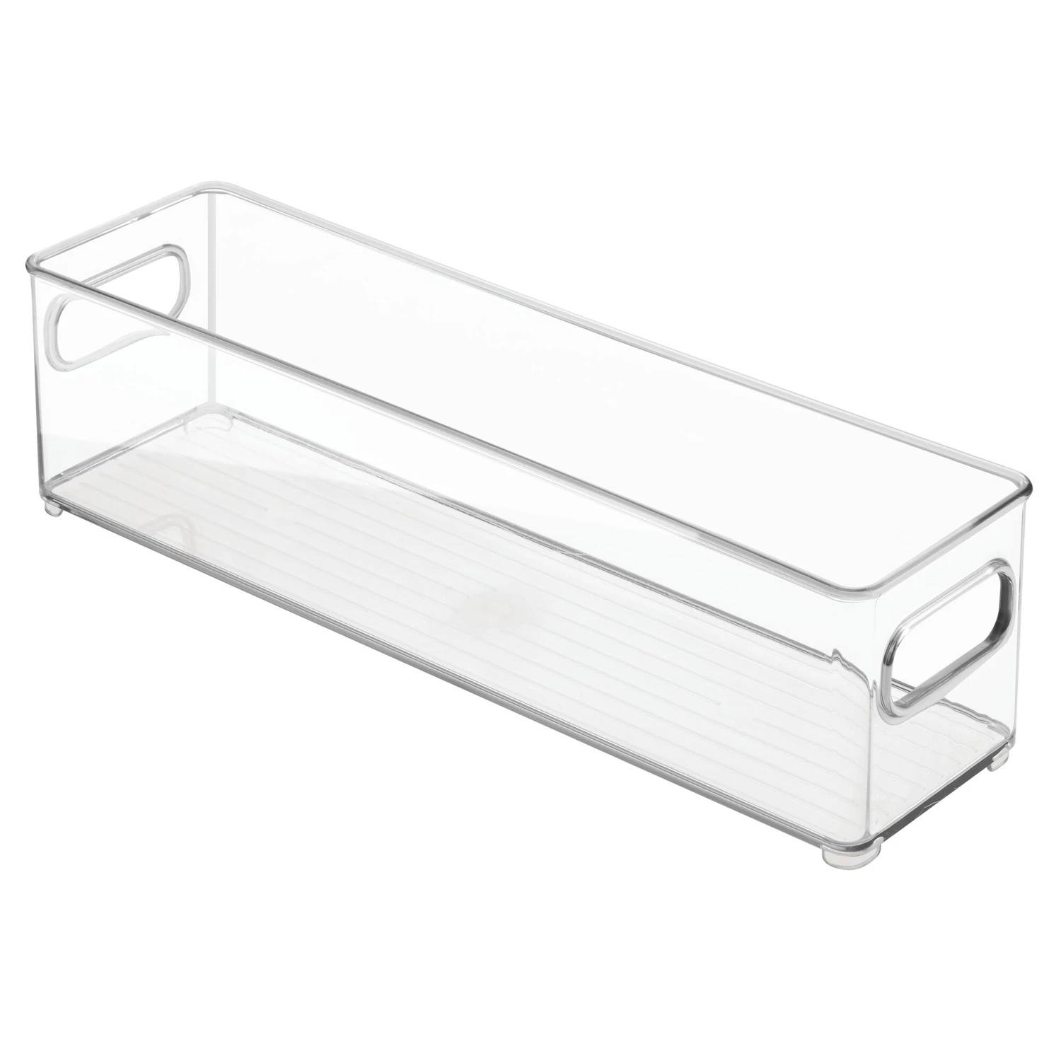 Clear Stackable Storage Bin 4 In. H X 4 In. W X 14.5 In. D