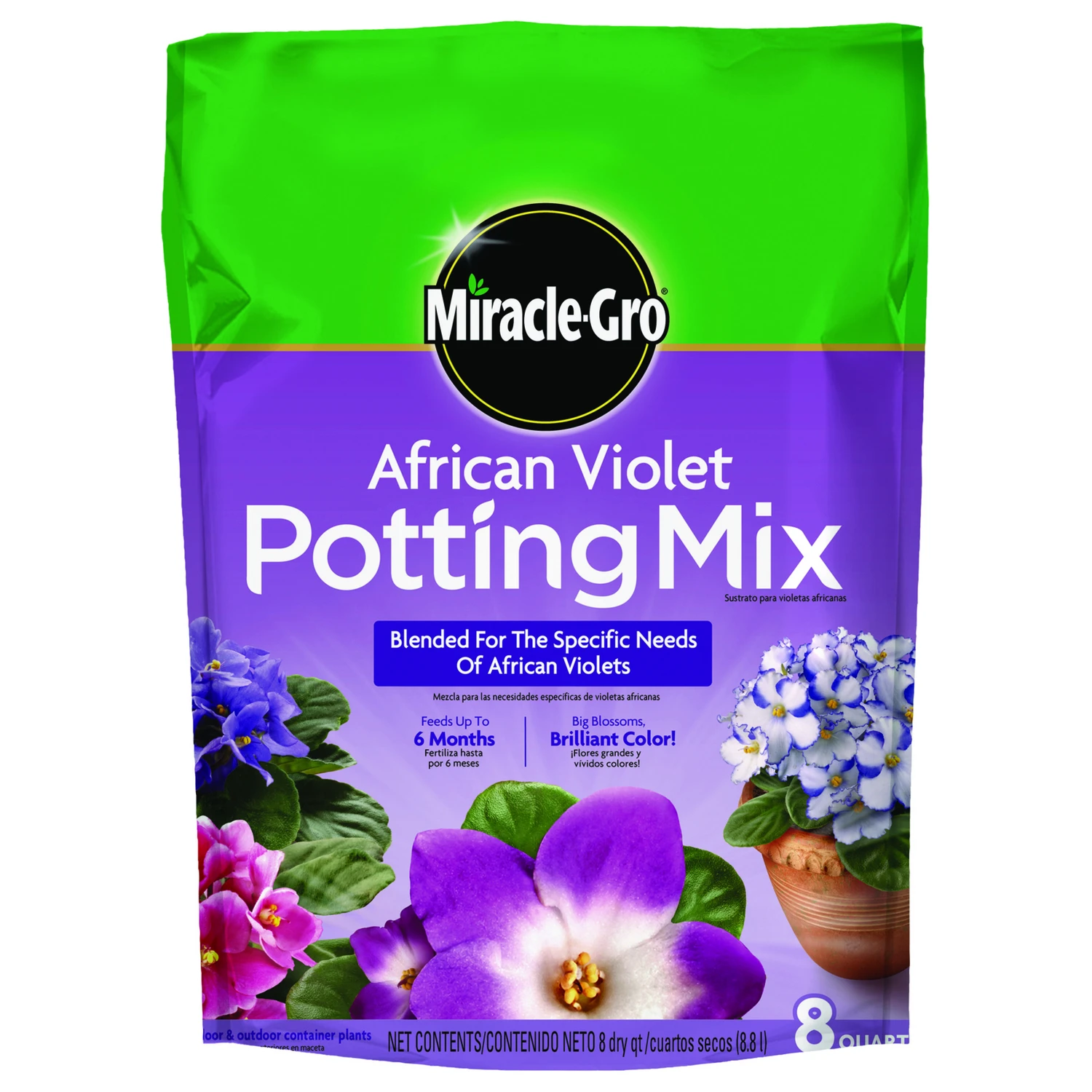 African Violet Potting Mix 8 Quart - Fertilizer Enriched Soil