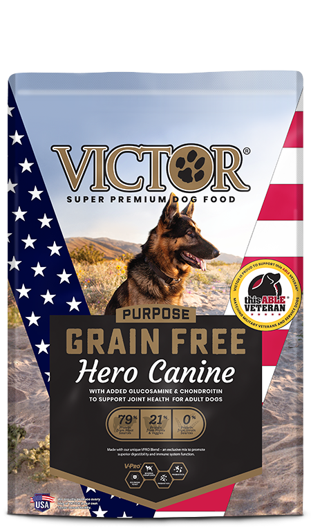 VICTOR - GF - HERO CANINE W/ GLUC - GREEN 33/16 - 30LBS