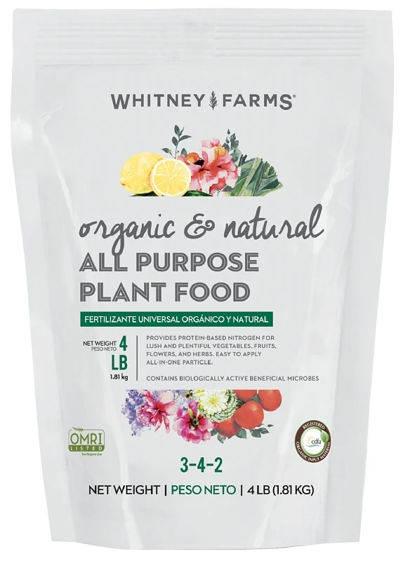 Organic Granules All Purpose Plant Food 4 Lb - N-p-k 3-4-2