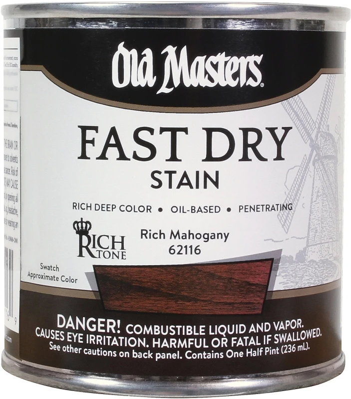62116 0.5 Pint Rich Mahogany Fast Dry Wood Stain