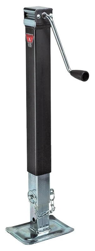 Zinc Plated Trailer Jack 8000 Lb Capacity, 15 In Length, Square Design