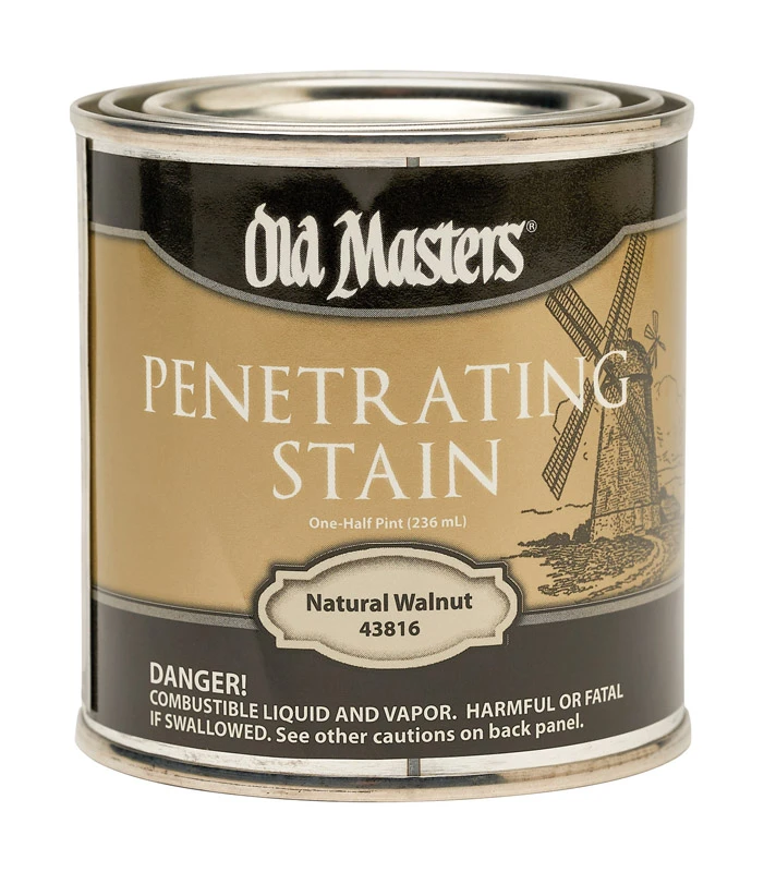 Semi-transparent Natural Walnut Oil-based Penetrating Stain 0.5 Pint Can