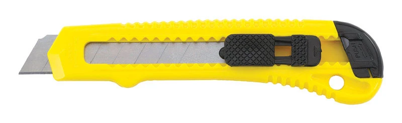 Stanley 6 in. Retractable Snap Knife Black/Yellow 1 pk