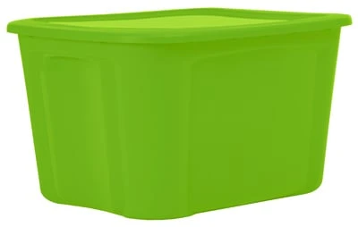 Beltv01070136-8 18 Gallon Green Storage Tote, Pack Of 8