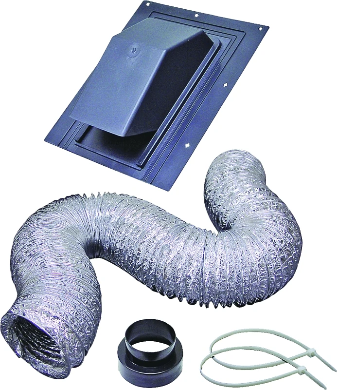 4 In. x 8 Ft. Bath Fan Exhaust Through the Roof Vent Kit