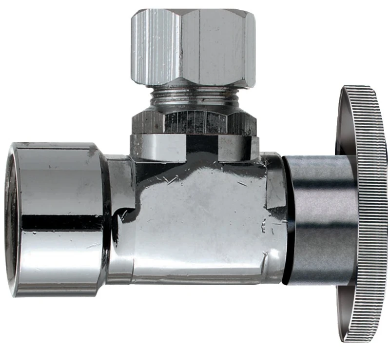 1/2 In. Fip X 3/8 In. Compression Brass Angle Valve - Lead-free