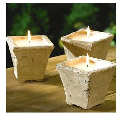 Olympic Mountain  ES-326776 Essenza 3-Pack Citronella Candles