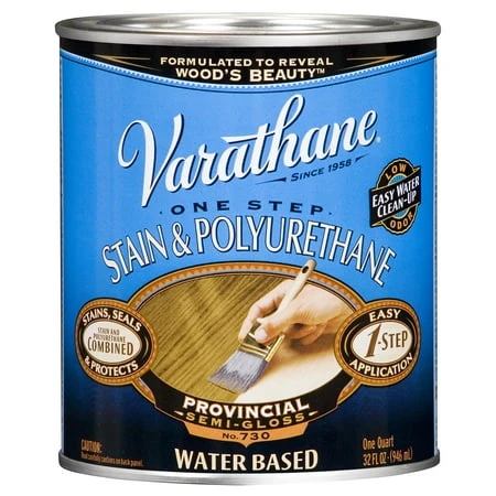 Varathane Water Based Stain And Polyurethane, Quart, Provincial Color