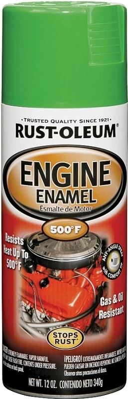 Automotive Engine Enamel Spray Paint, Grabber Green, 12 Oz Aerosol Can