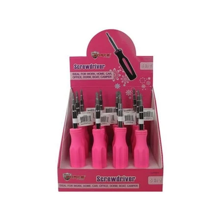 BLK/PINK SCREWDRIVER 6 IN 1