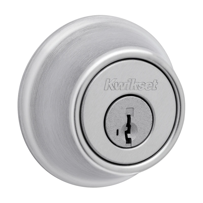 Mobile Home Single Cylinder Deadbolt, Satin Chrome