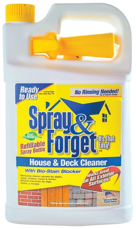 64 Oz. Spray & Forget House And Deck Cleaner, Outdoor Mold Remover Concentrate