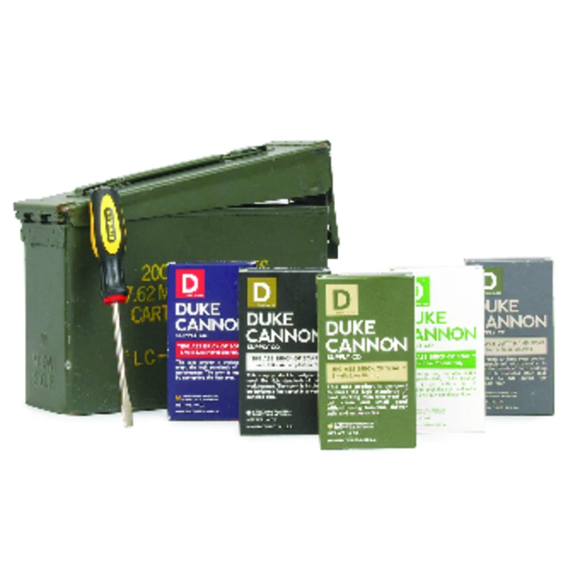 Duke Cannon Ammo Can Gift Set With 5 Bar Soaps, 40 Lb., Model 03leammoset