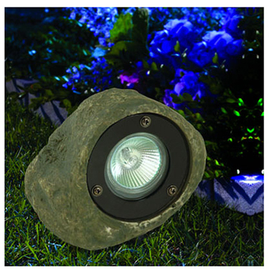 Low Voltage 20-watt Grey Outdoor Rock Spotlight - Model 95828