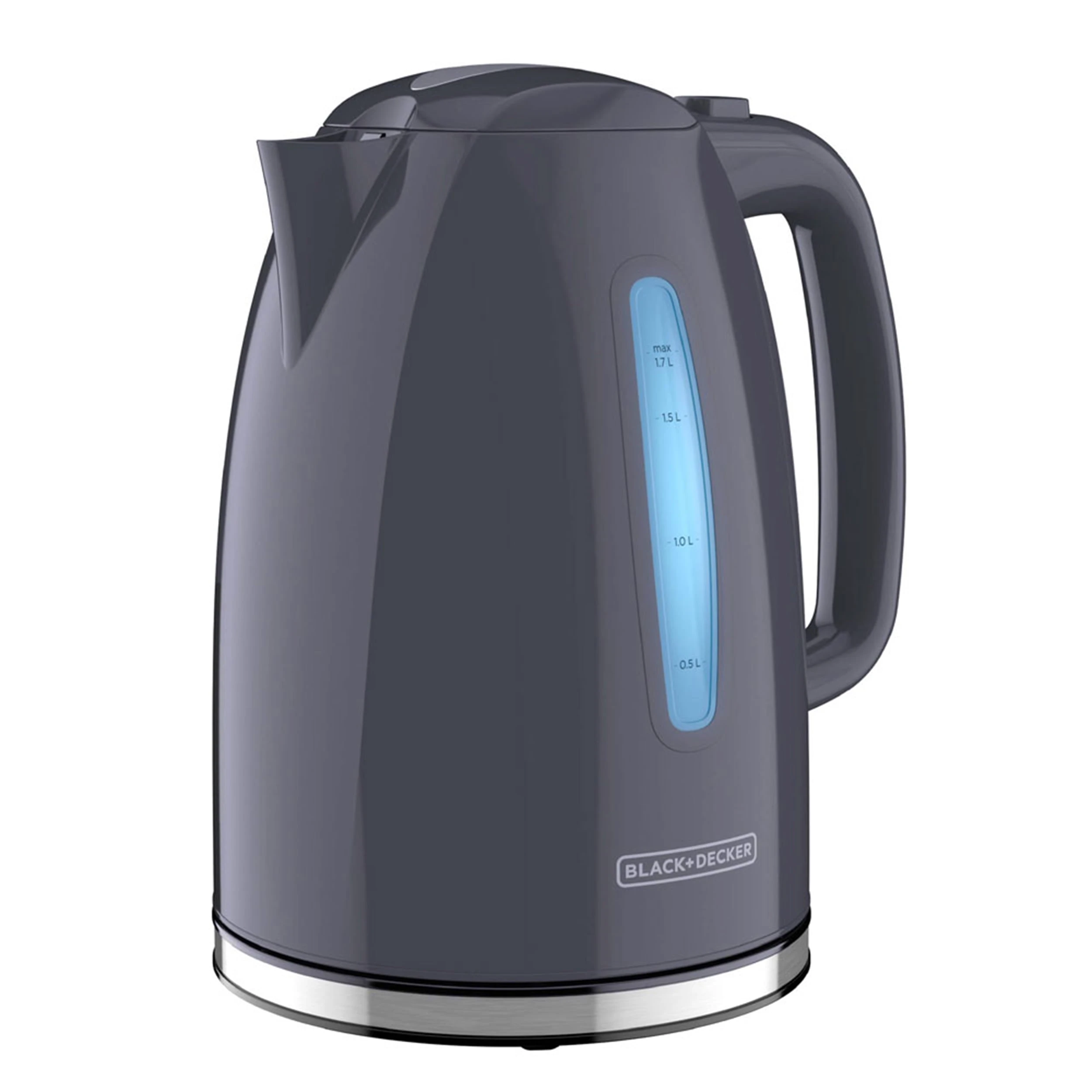 1.7 L Gray Electric Kettle With Rapid Boil Technology