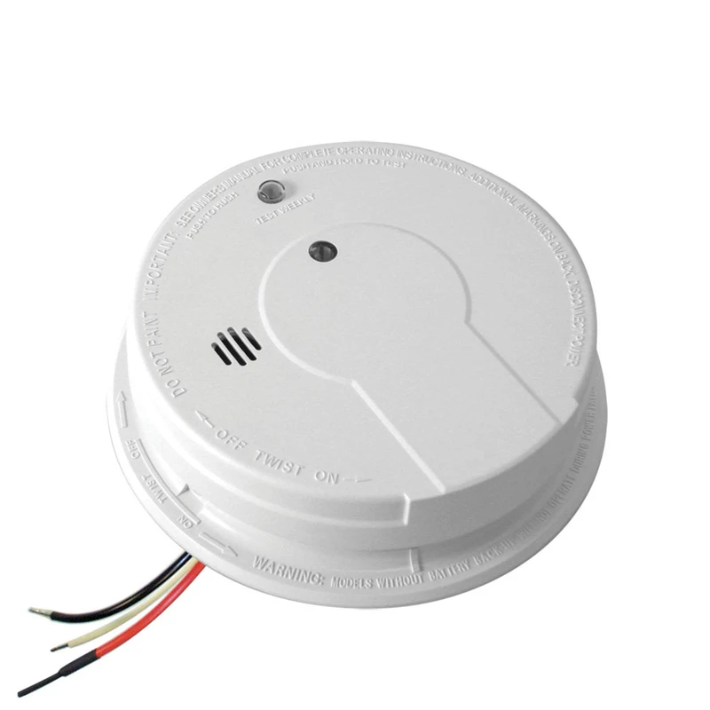 P12040 Hard-wired Photoelectric Smoke Detector With Battery Backup