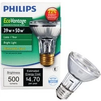 14927 Edison Par20 Halogen Light Bulb, 50 Watt, 110 Volt Ac