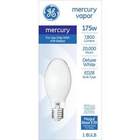 175 Watt Outdoor Multi Vapor Metal Halide Light Bulb, Mogul Base, 3900k