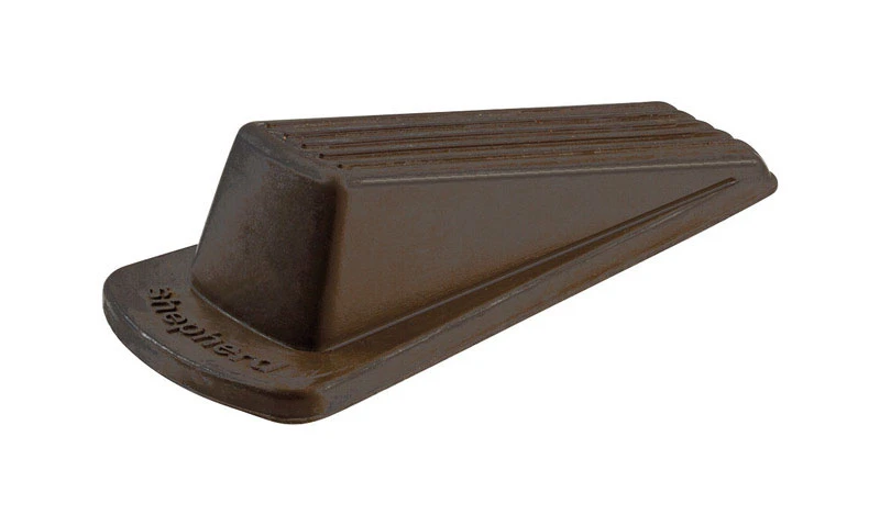 1.5 In. H X 2.125 In. W X 4.75 In. L Heavy Duty Rubber Brown Wedge Door Stop