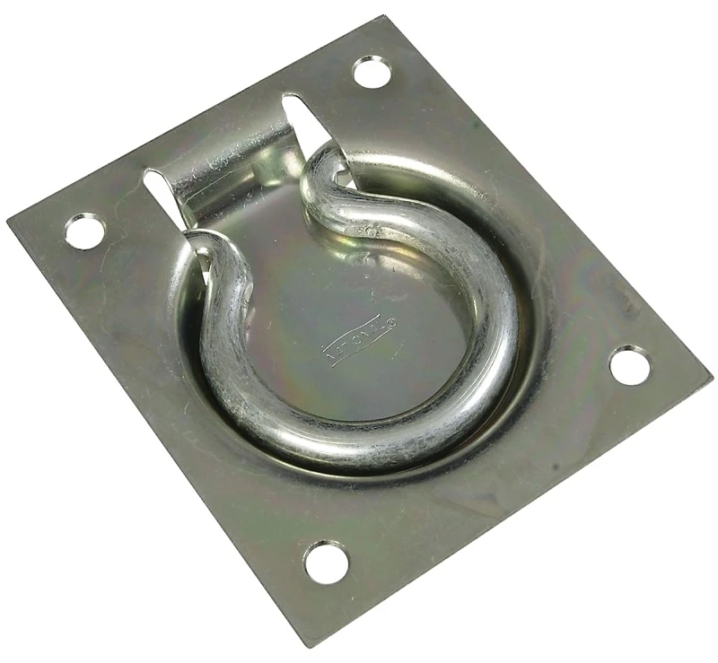 3 X 3.5 Inch Zinc Plated Flush Chest Handle