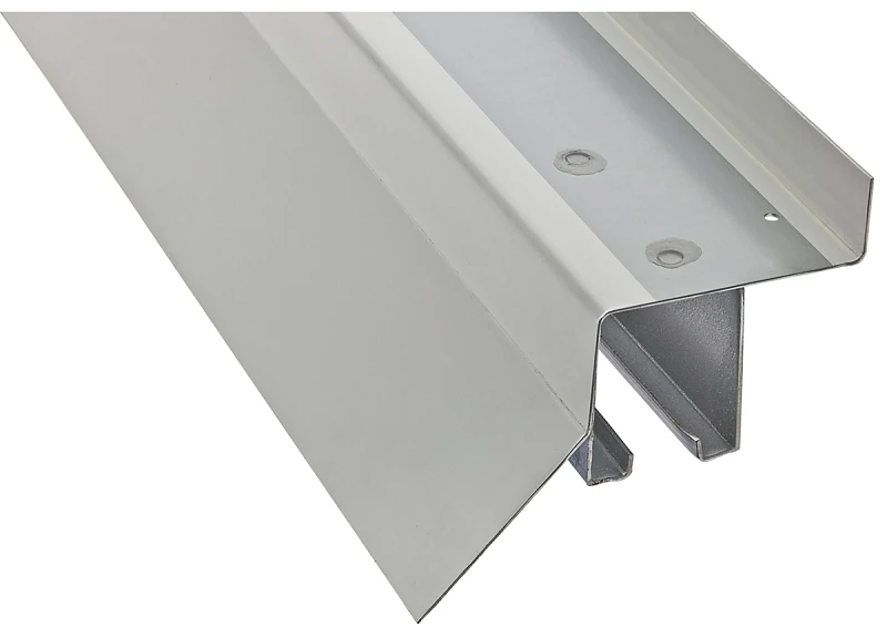 N174-110 8ft Rail Barn Door Box Galv/white, Pack Of 2, 450 Lb Capacity
