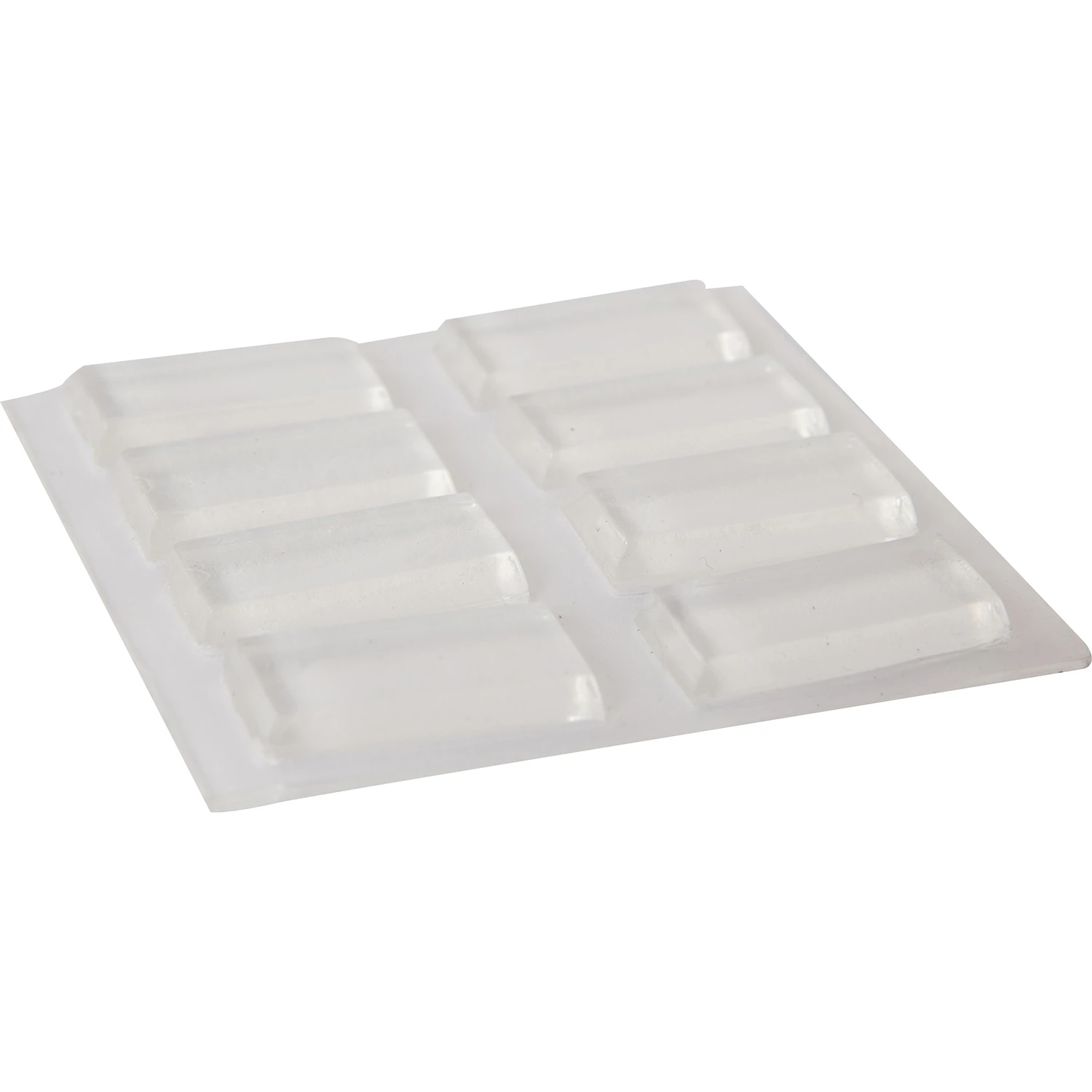 Hardware Vinyl Self-adhesive Bumper Pads Clear Rectangle 1/2 X 1 In. 8 Pk