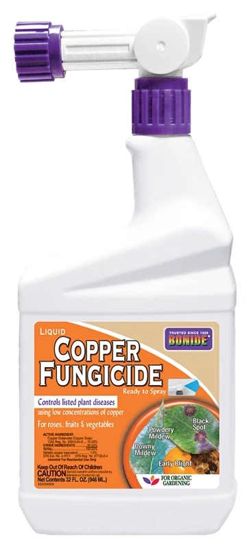 814 Copper Fungicide Liquid, 1 Quart, Organic Gardening Solution