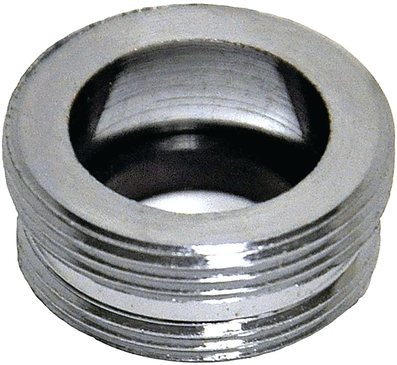 Chrome Plated Male Thread Aerator Adapter 55/64 In.-27m X 13/16 In.-27m, 1 Pk