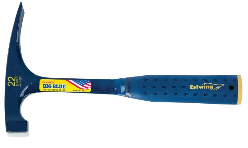 22 Oz. Smooth-face Steel Bricklayer's Hammer With Shock Reduction Grip