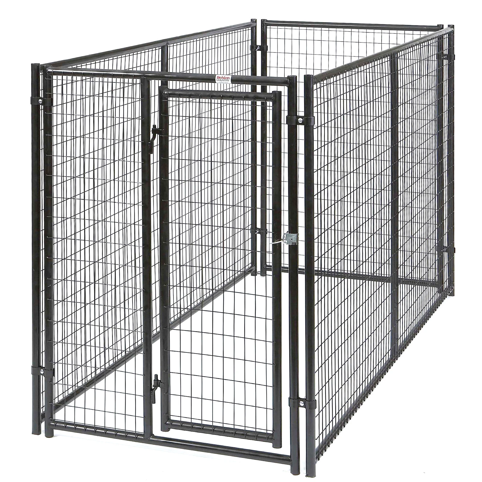 5' X 10' Complete Magnum Dog Kennel - Heavy Duty, Gray
