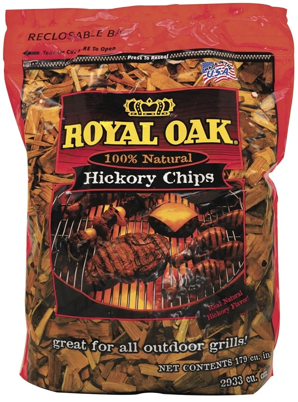 199-300-095 All Natural Hickory Wood Chips, 2 Lb Bag