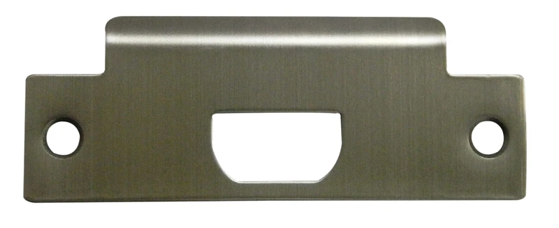 Grade 2 Asa T-strike Plate, Stainless Steel, 4-13/16 X 1-5/16 In