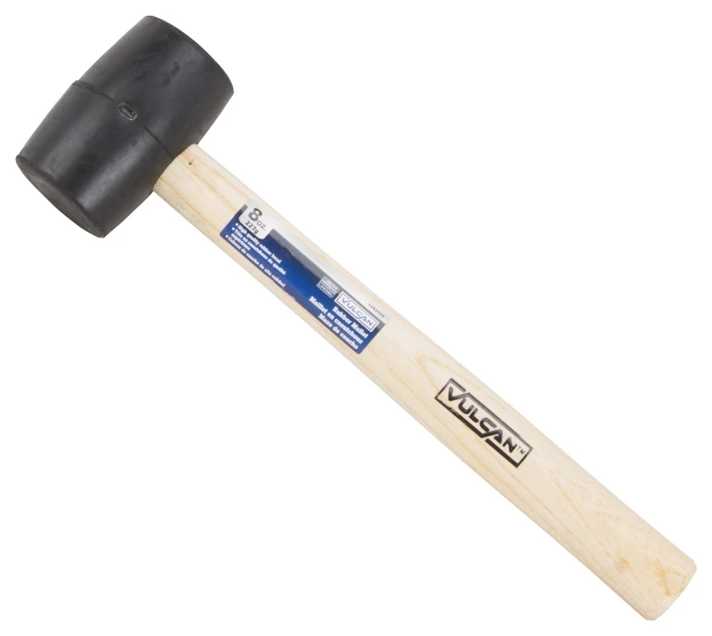 Jlo-005 Rubber Mallet, 8 Oz Double-faced Head, 11-3/4 In Overall Length