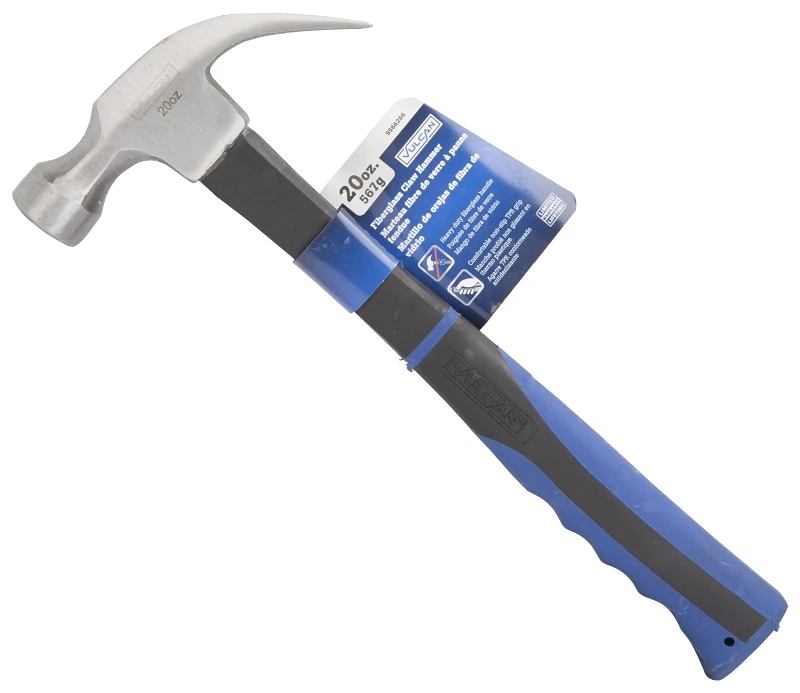 Jl60314a Curved Claw Hammer, 20 Oz Steel Head, Fiberglass Handle, 12-5/8 In Oal